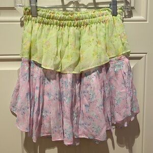 Loveshackfancy Floral Pastel Skirt